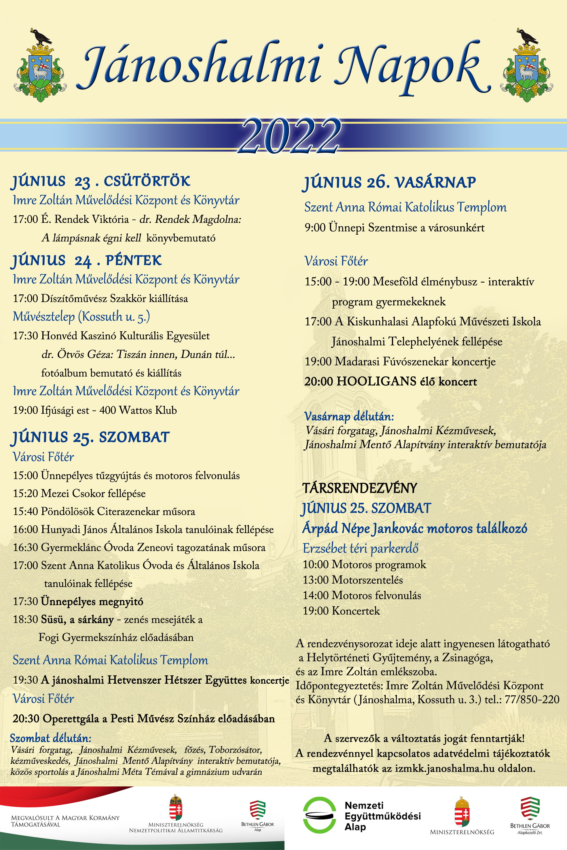 Jánoshalmi Napok 2022